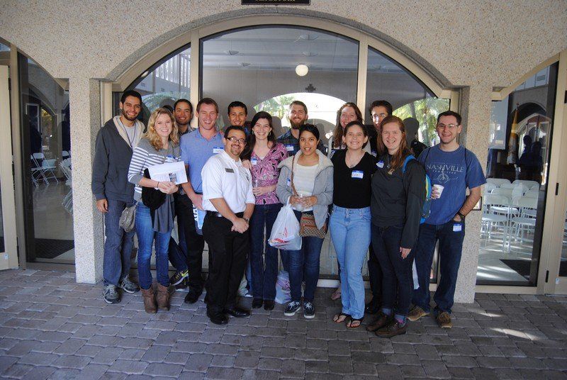 smiling faces at the retreat.