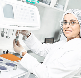 Dra. en laboratorio