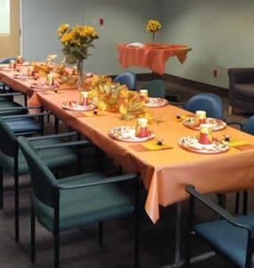 Dining table — Skilled Nursing in Parma, OH Dining table — Skilled Nursing in Parma, OH