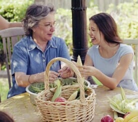 Senior with a woman — Skilled Nursing in Parma, OH Senior with a woman — Skilled Nursing in Parma, OH
