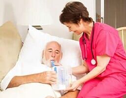 Senior and respiratory therapist — Skilled Nursing in Parma, OH Senior and respiratory therapist — Skilled Nursing in Parma, OH