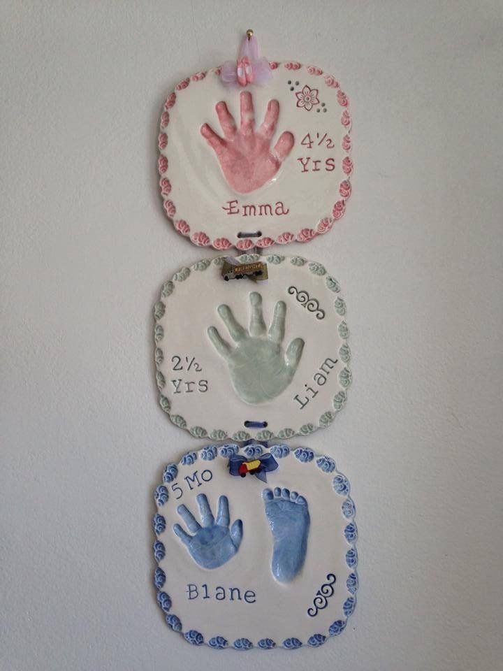 Emma, Liam And Blane Handprints And Footprint — Norco, CA — Little Bitty Prints