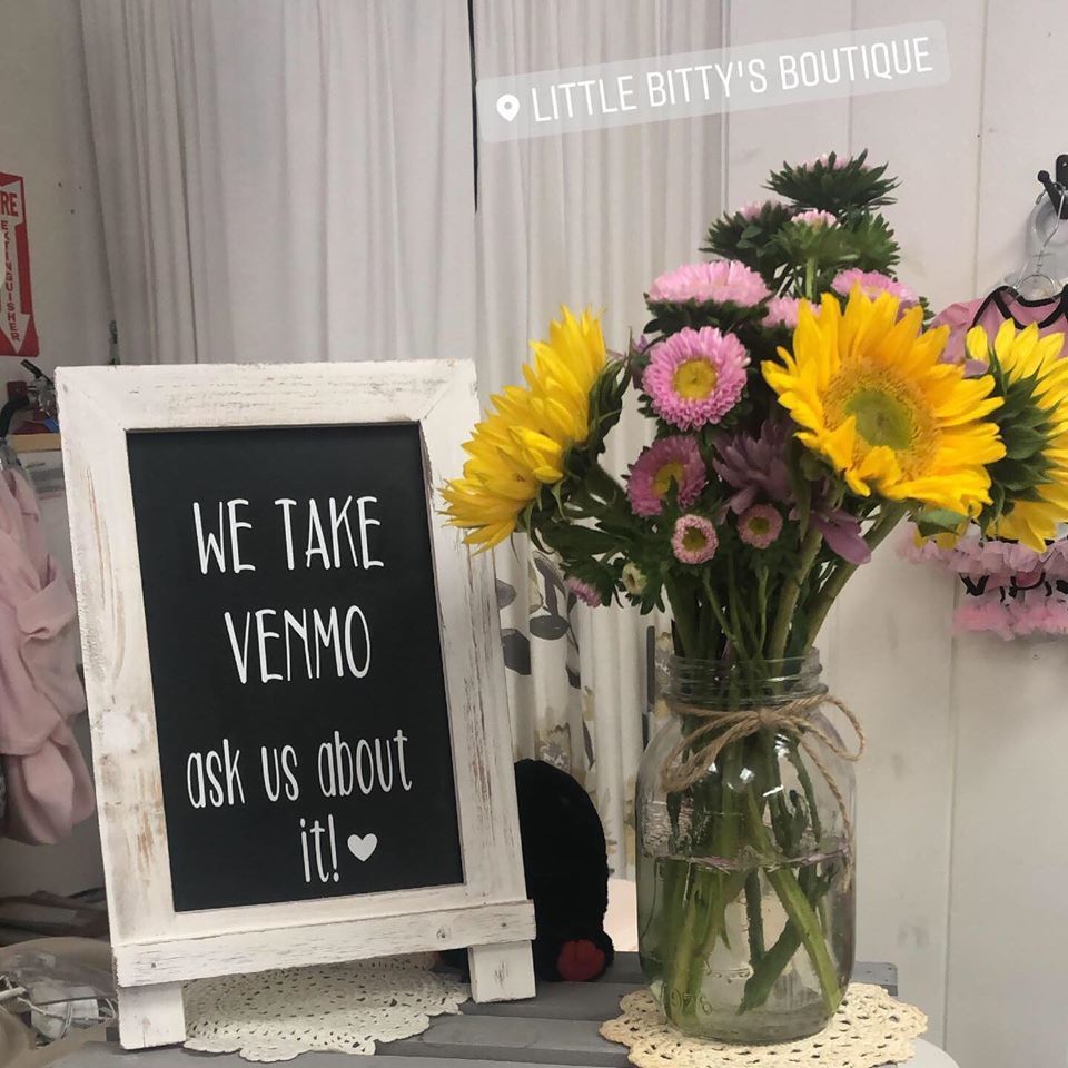 Flowers With Sign Board — Norco, CA — Little Bitty Prints