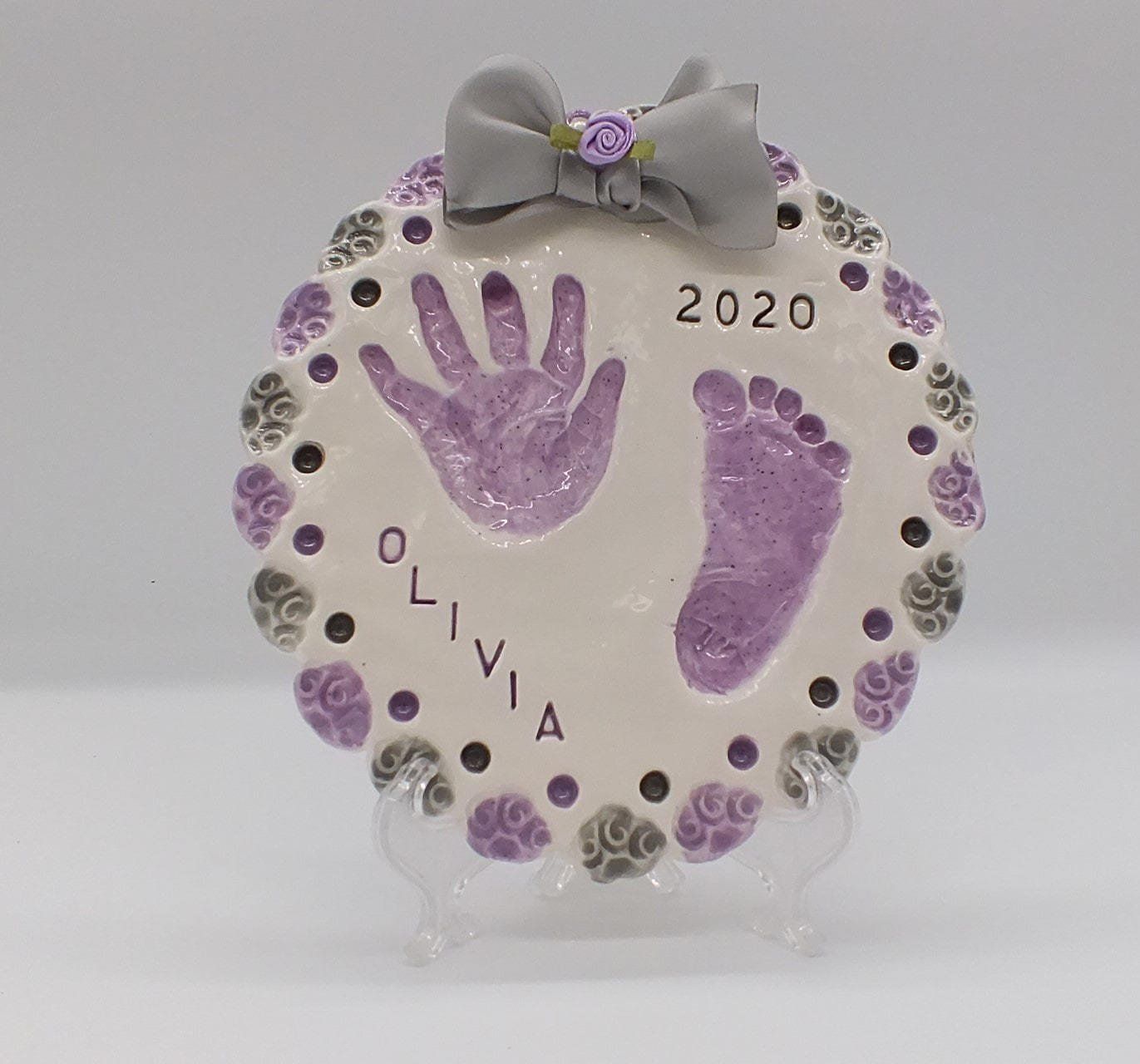 Olivia 2020 Handprint And Footprint — Norco, CA — Little Bitty Prints