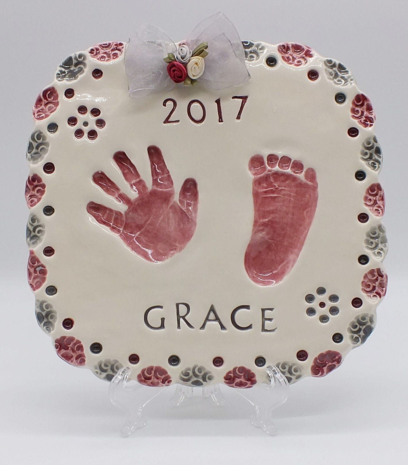 Grace 2017 Handprint And Footprint — Norco, CA — Little Bitty Prints