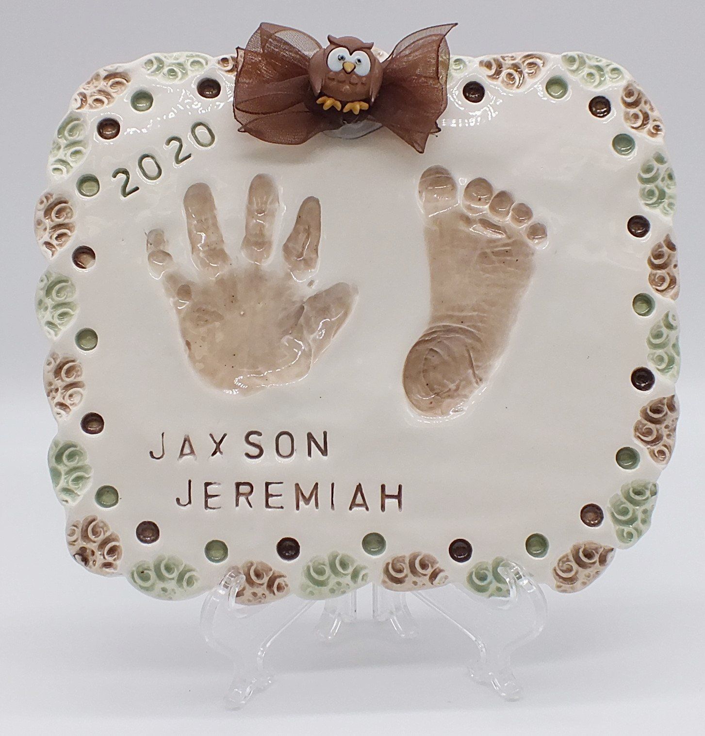 Jaxson Jeremiah 2020 Handprint And Footprint — Norco, CA — Little Bitty Prints