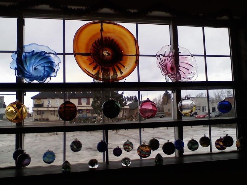 Beautiful glass flower holder