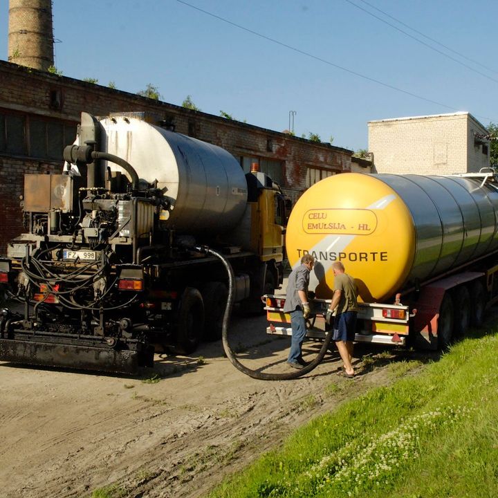 Emulsiju piegādes transports