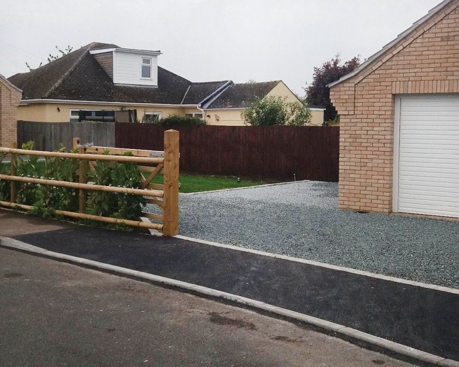 Lowered kerb outside a home