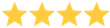 Four yellow stars are lined up in a row on a white background.