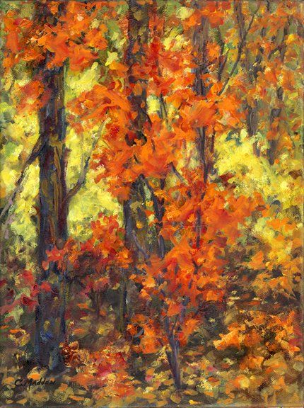 Autumn Patterns, Oil on Canvas, 12x16