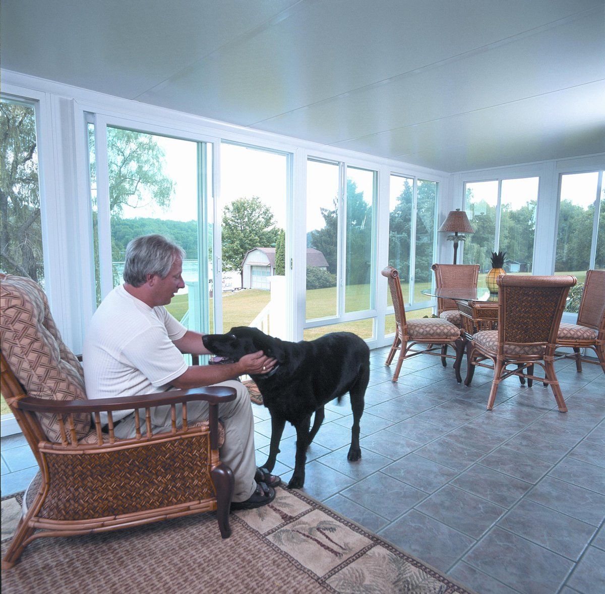 Man and Dog — Langhorne & Bensalem, PA — Besco Windows and Doors Inc.