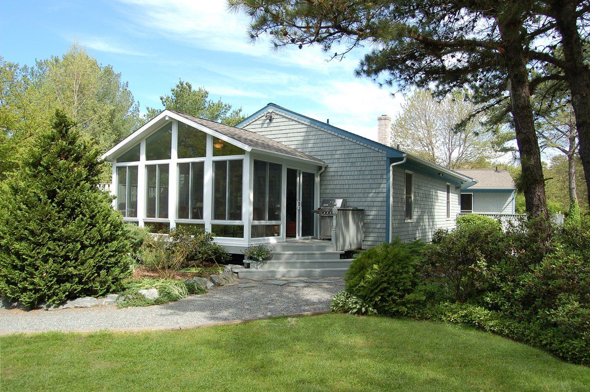 Simple White Colored House — Langhorne & Bensalem, PA — Besco Windows and Doors Inc.