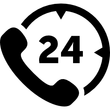 Icona dell'assistenza h24