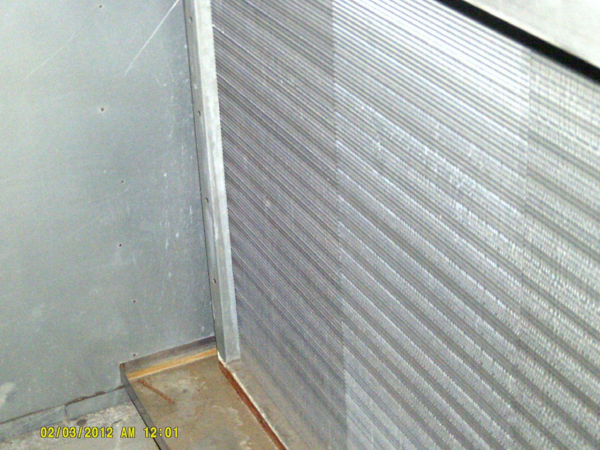 a close up of clean coil condenser