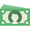 a drawing of a stack of money