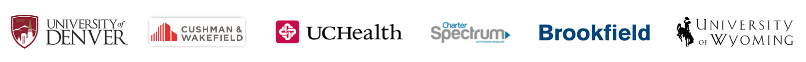 a row of different brand logos on a white background .