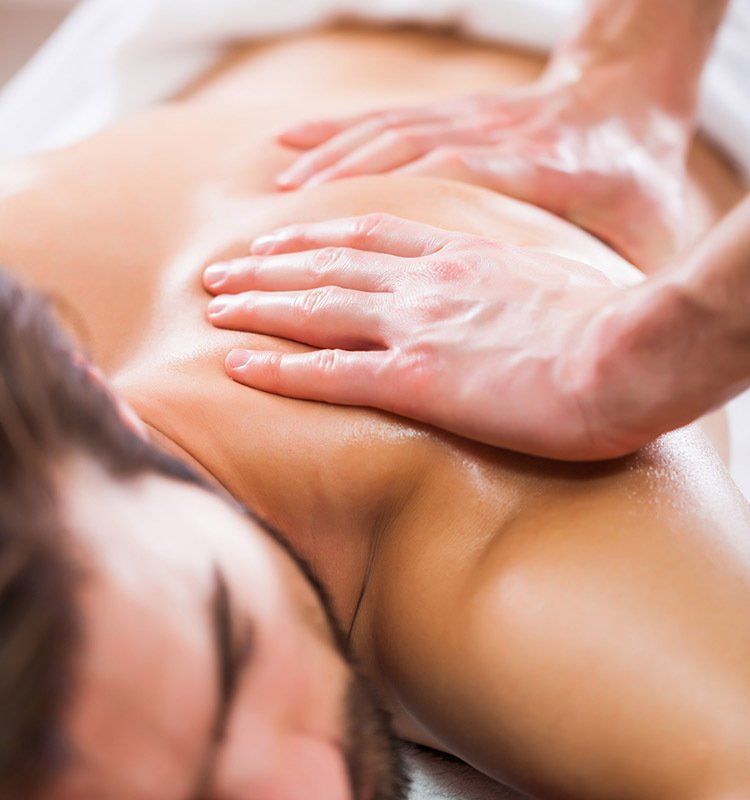 Man is Enjoying Massage — Massage in Port Stephens, NSW Massage in Port Stephens, NSW