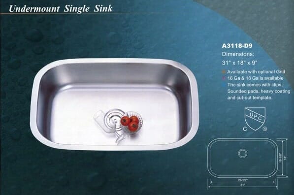 Undermount Single Sink - Marble and Granite in Middleton, MA