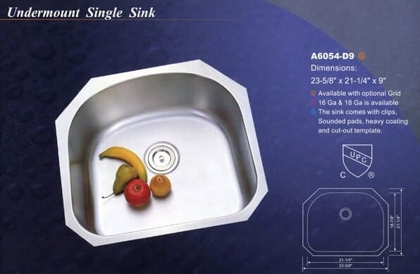 Undermount Single Sink - Marble and Granite in Middleton, MA