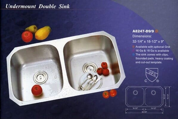 Undermount Double Sink - Marble and Granite in Middleton, MA