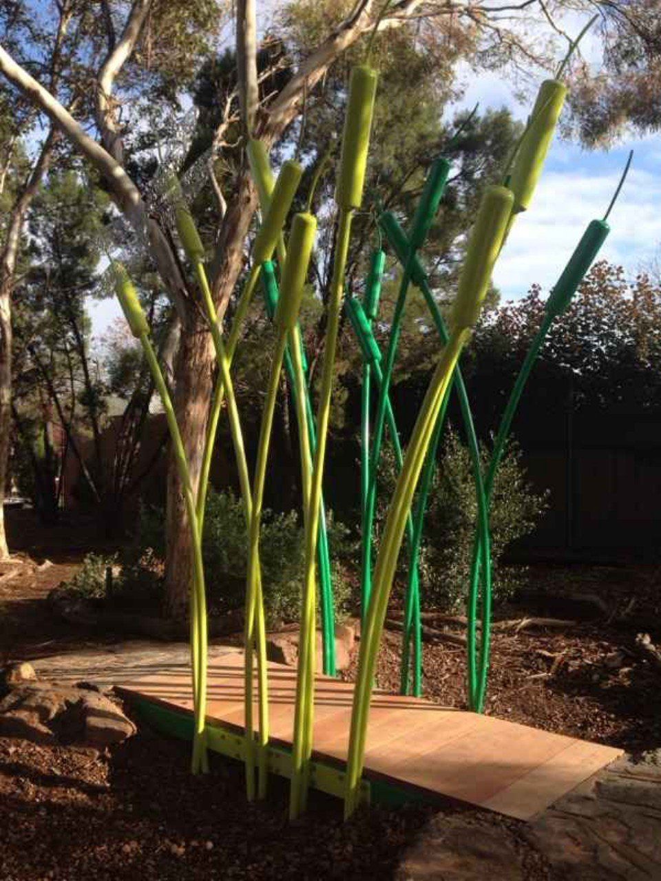 metal poles