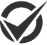 Tick icon circle rounded
