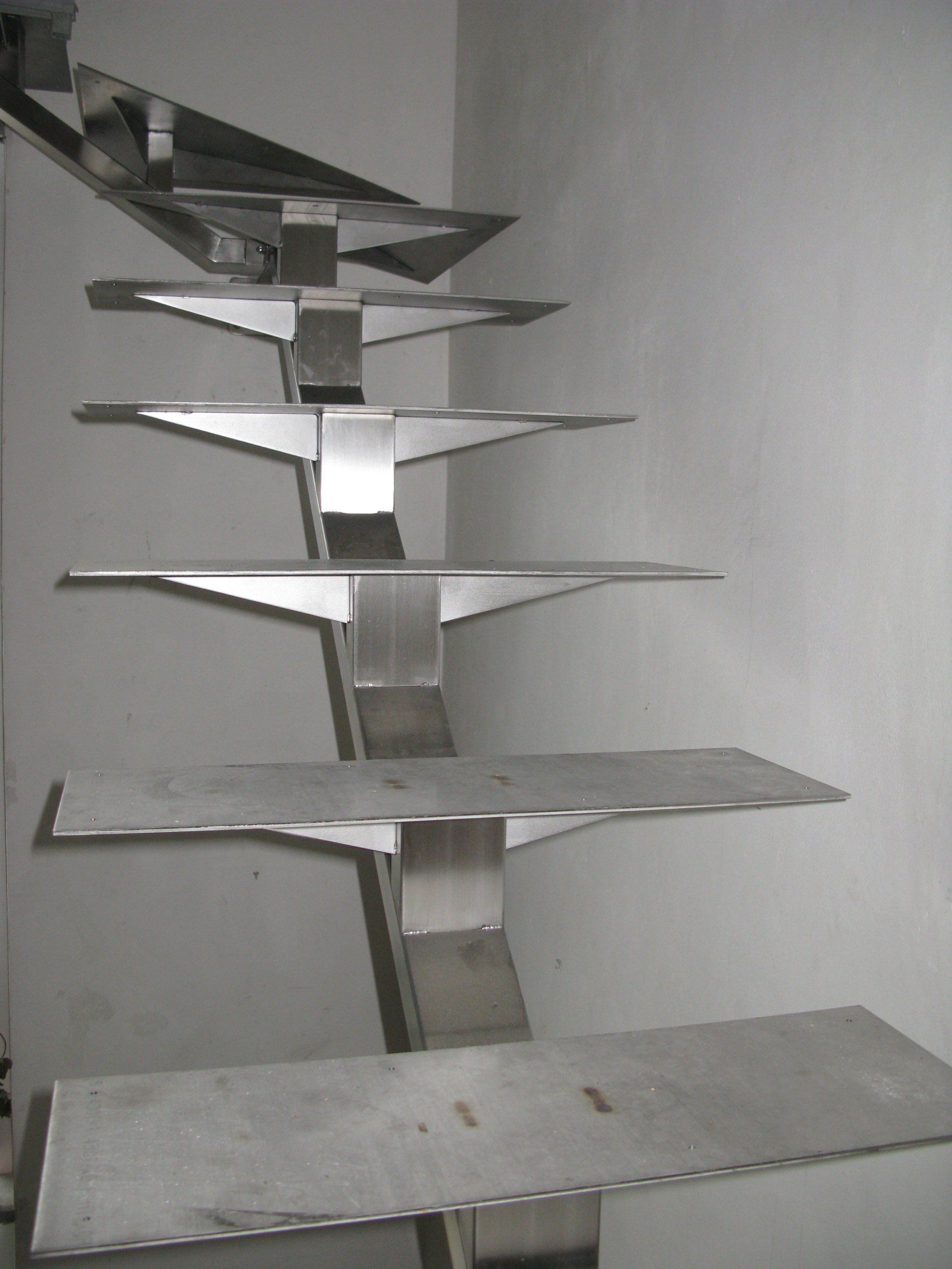 scala in acciaio