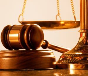 Gavel and scale of justice Gavel and scale of justice