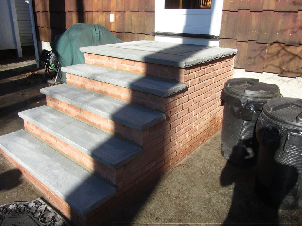 Custom Built Brick Steps - Masonry in Middletown, NJ
