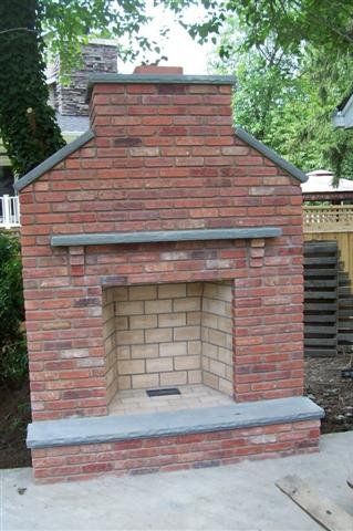 brick outdoor fireplaces - outdoor fireplace company in Middletown, NJ