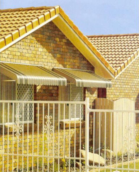 fixed steel awnings