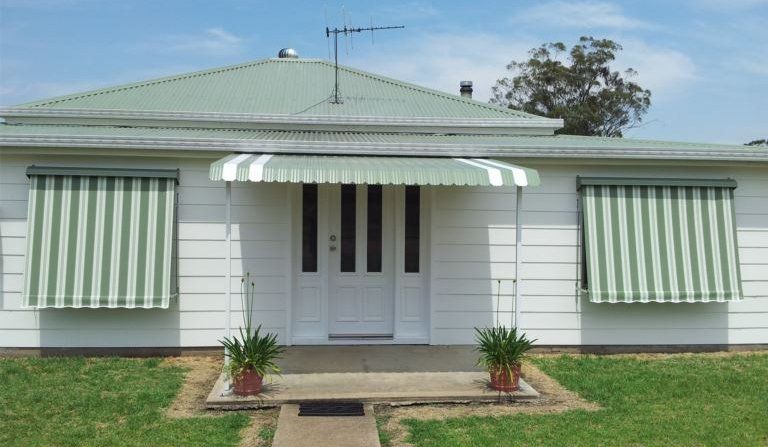 fixed steel awnings