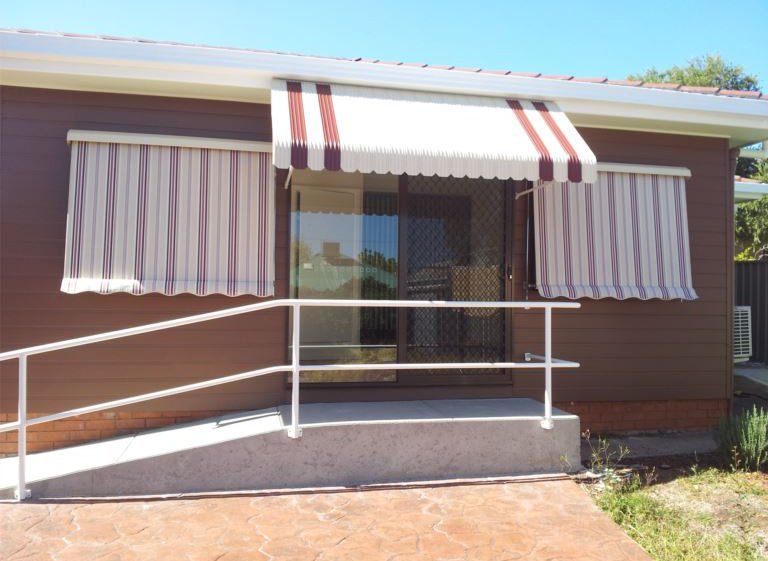 fixed steel awnings