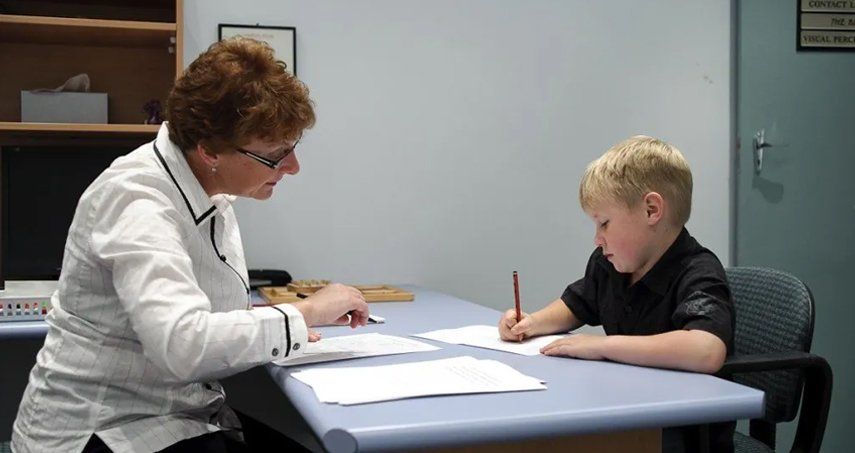 Doctor with a little boy