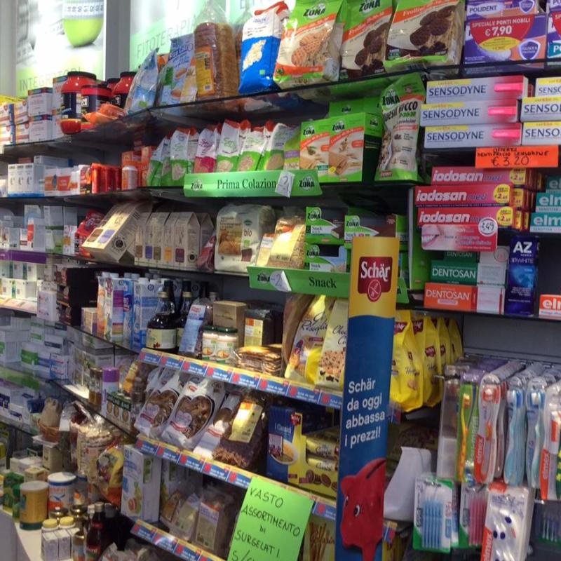 reparto alimentare della farmacia di mino