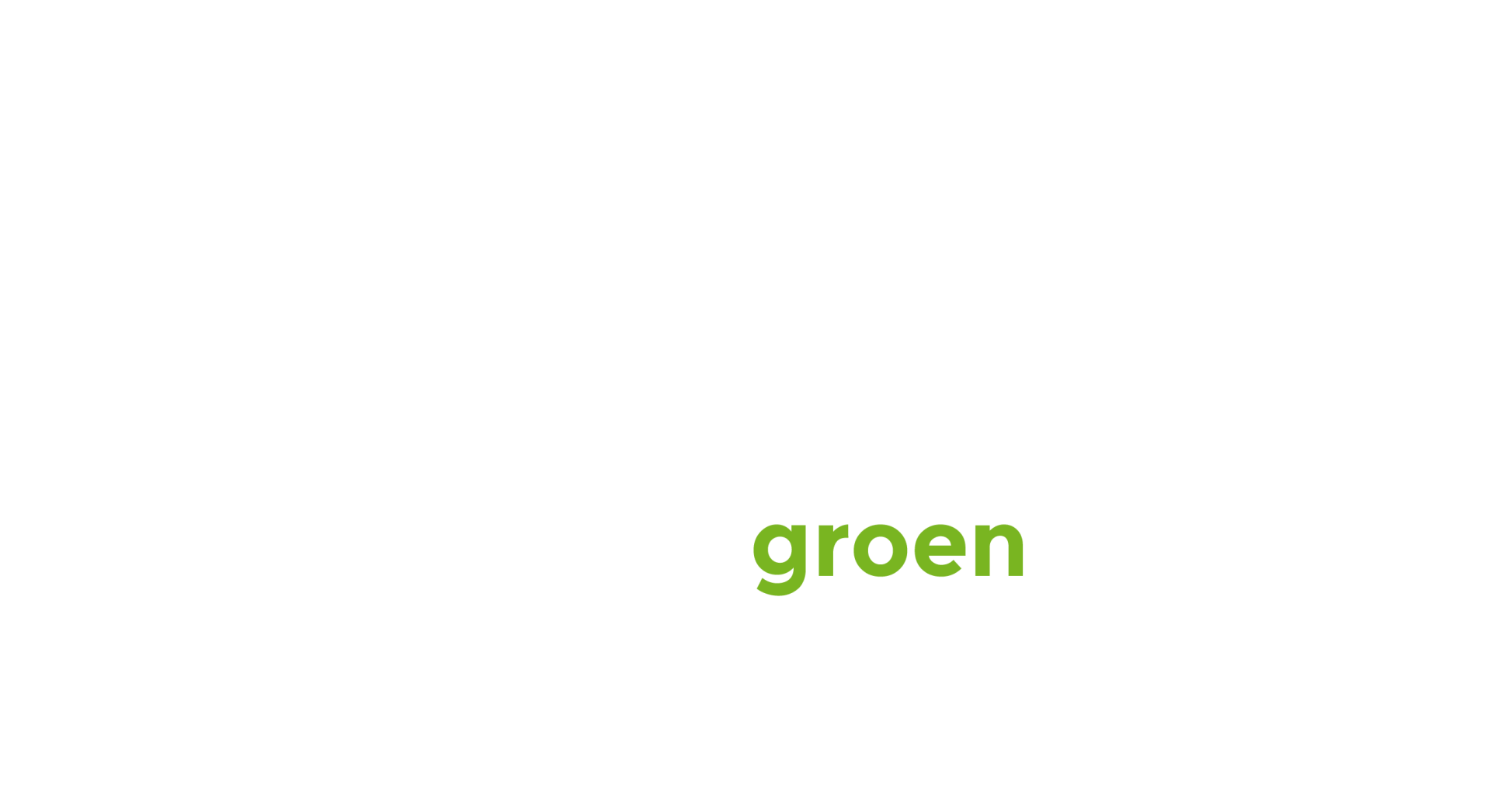 Groene tekst met het woord 