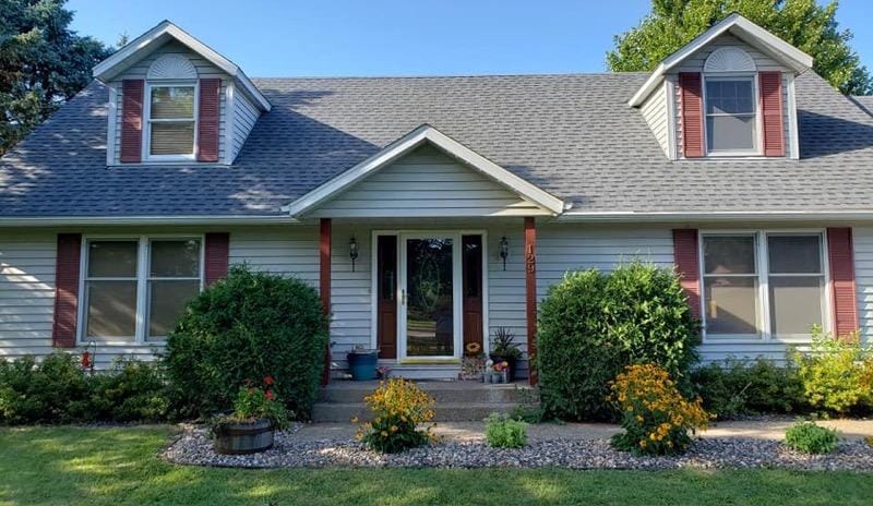 Modern home with new doors