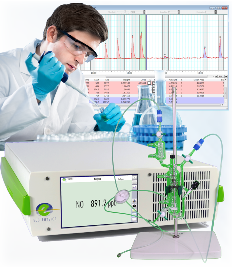 A man in a lab coat is working on a device that says hd on it