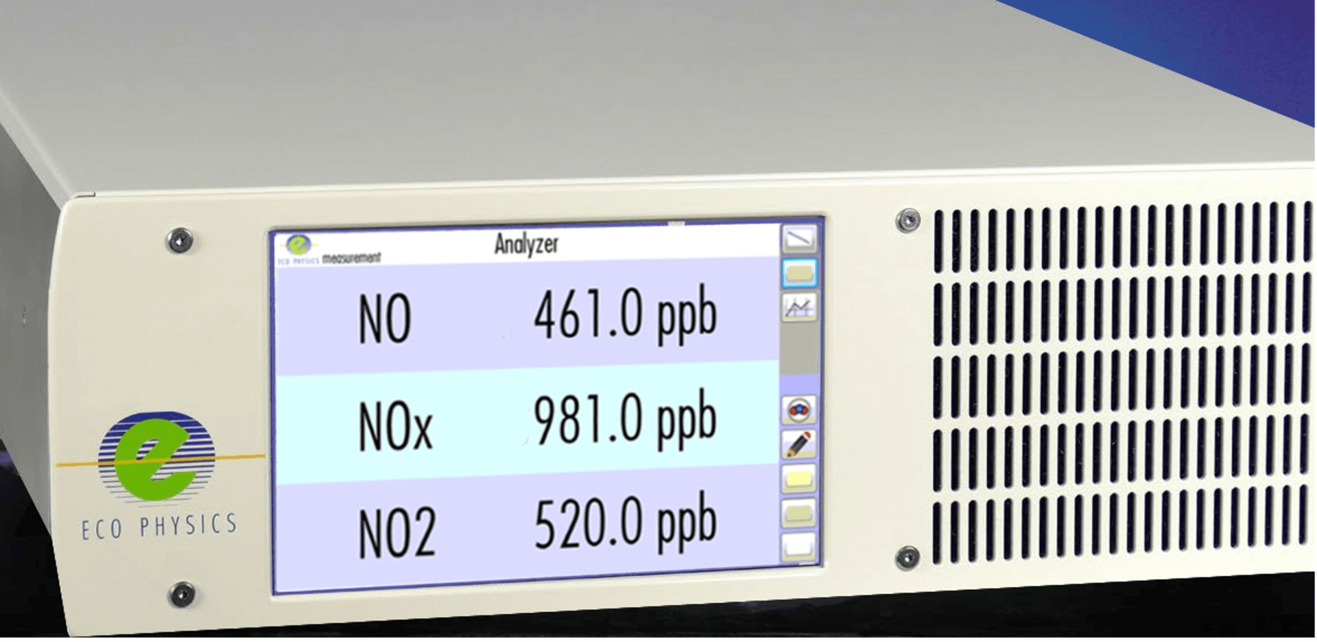 A white box with a screen that says no on it