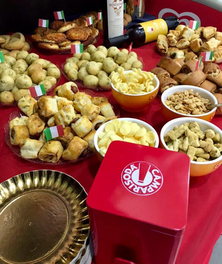 buffet con stuzzichini salati