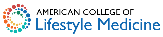 The logo for the american college of lifestyle medicine