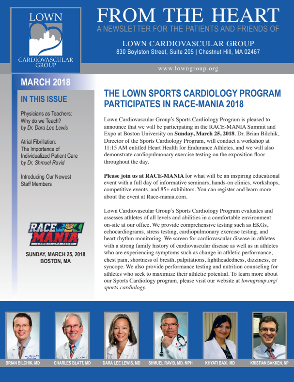 The lawn sports cardiology program participates in race mania 2013