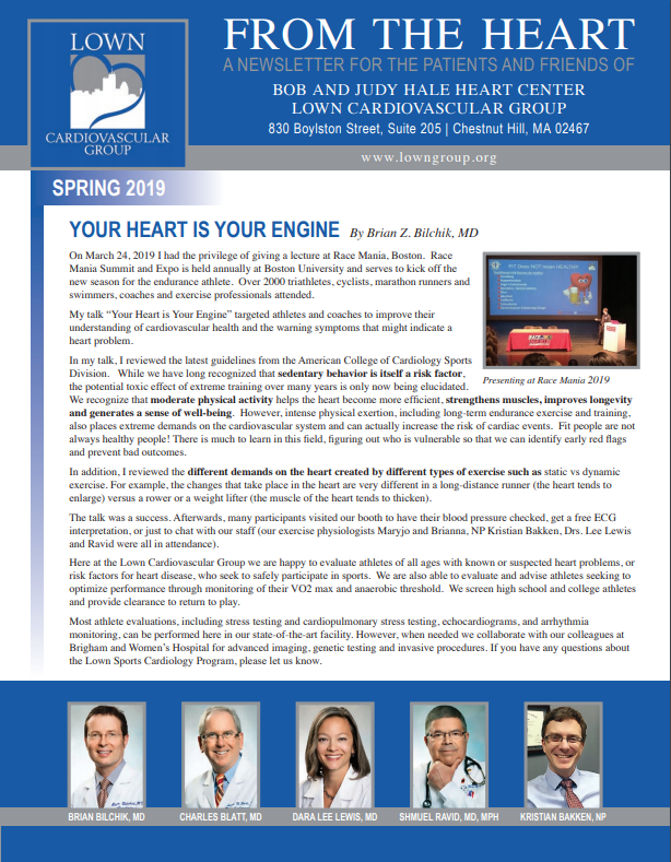 From the heart is a newsletter for the parents and friends of bob and judy half heart center.