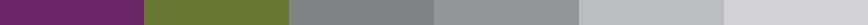 Abstract horizontal bands in muted gray, blue, and purple tones with a thin multicolored stripe at the top.