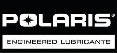 A black and white logo for polaris engineered lubricants