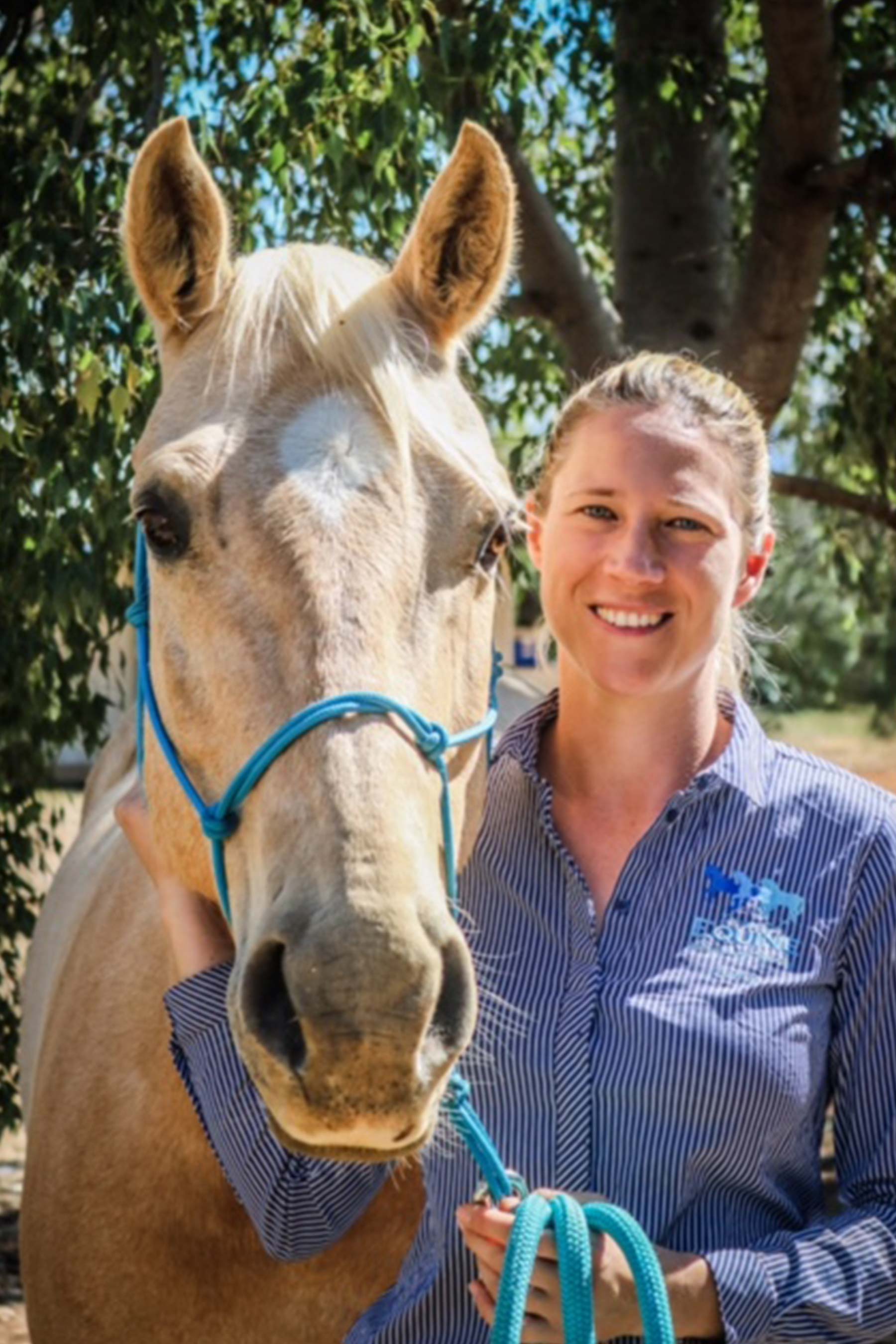 Lara and her horse  Noxie