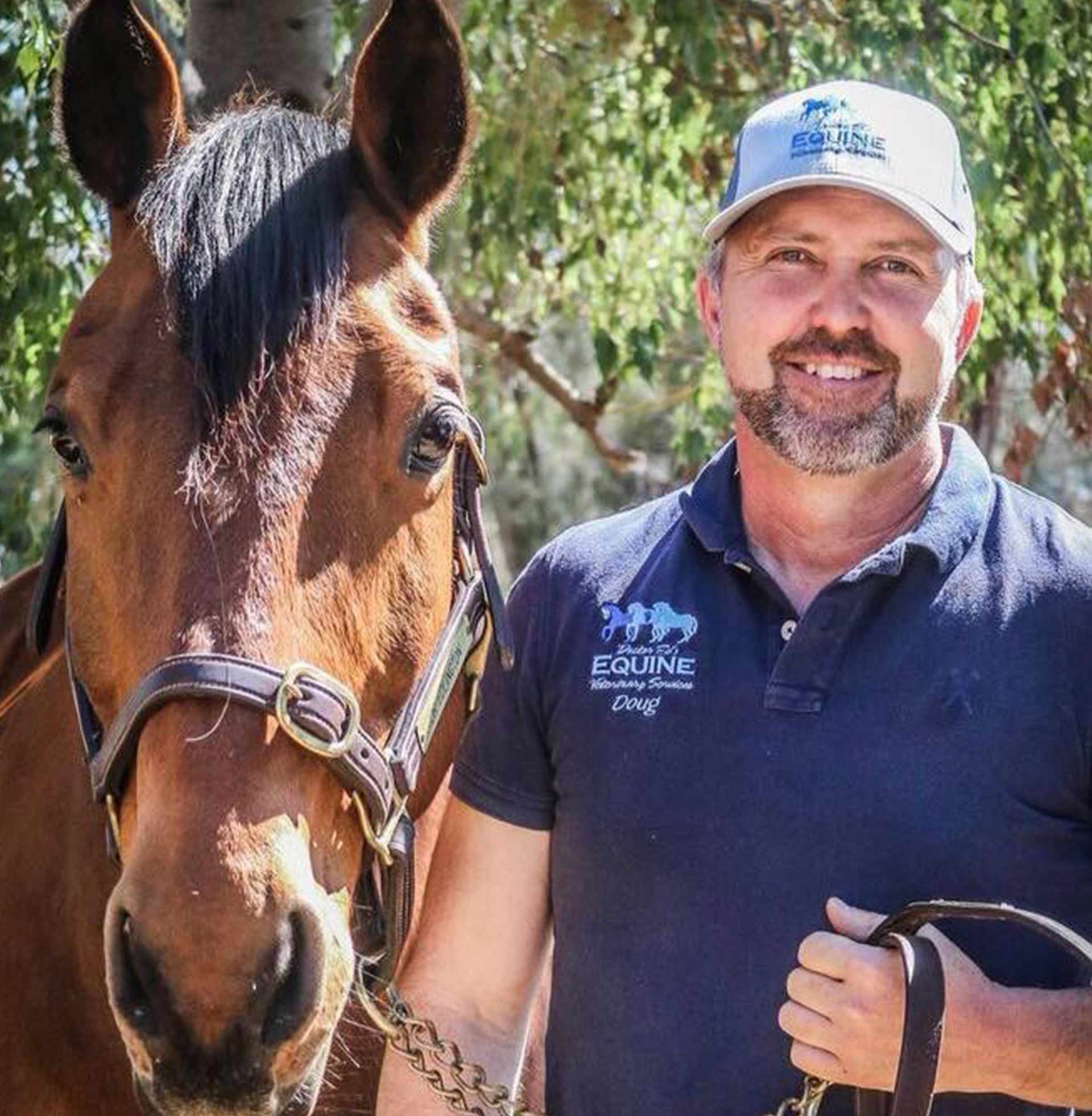 Doug and his horse Muscles