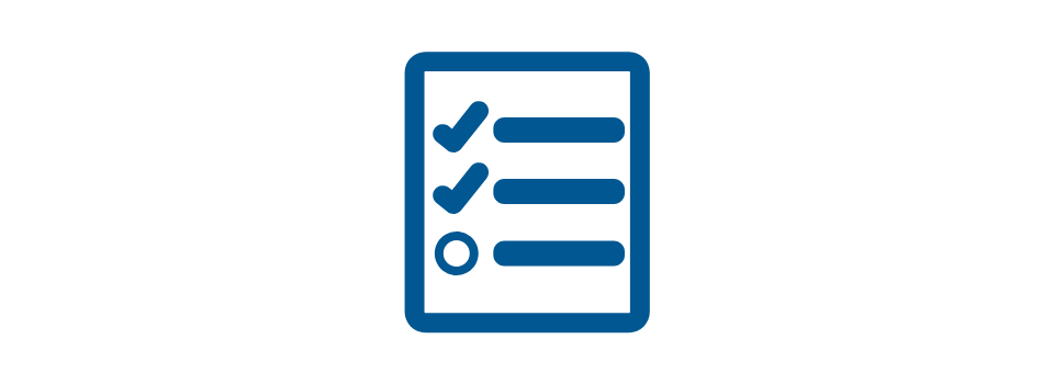 Graphical depiction of a checklist representing survey input from Positive Images participants.