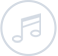 Musical note icon in a circle.